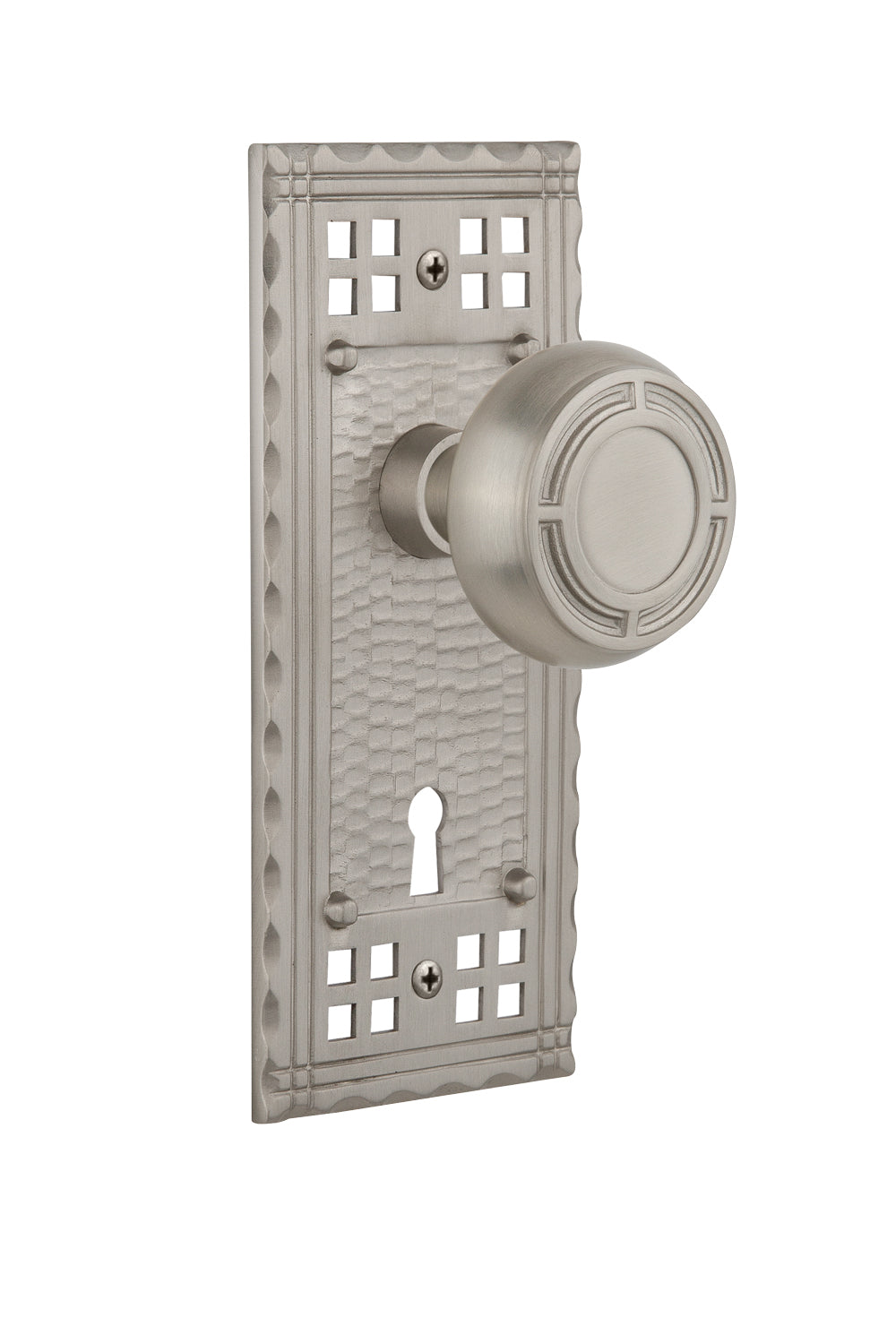 Nostalgic Warehouse Craftsman Plate and Mission Knob - Mortise Lock