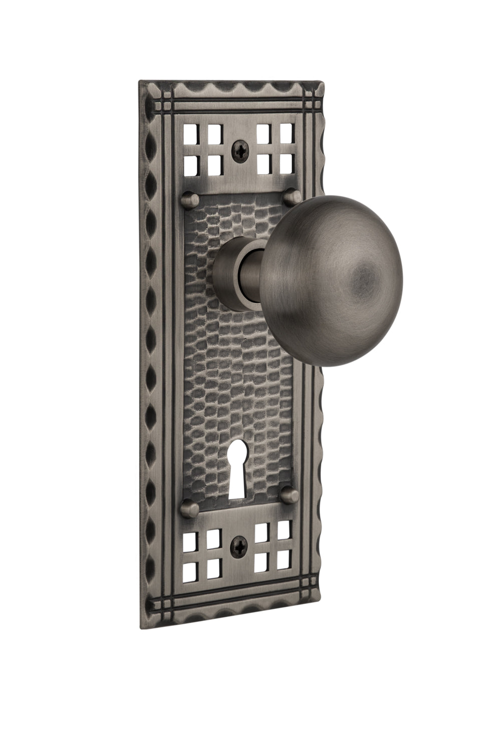 Nostalgic Warehouse Craftsman Plate and New York Knob - Mortise Lock
