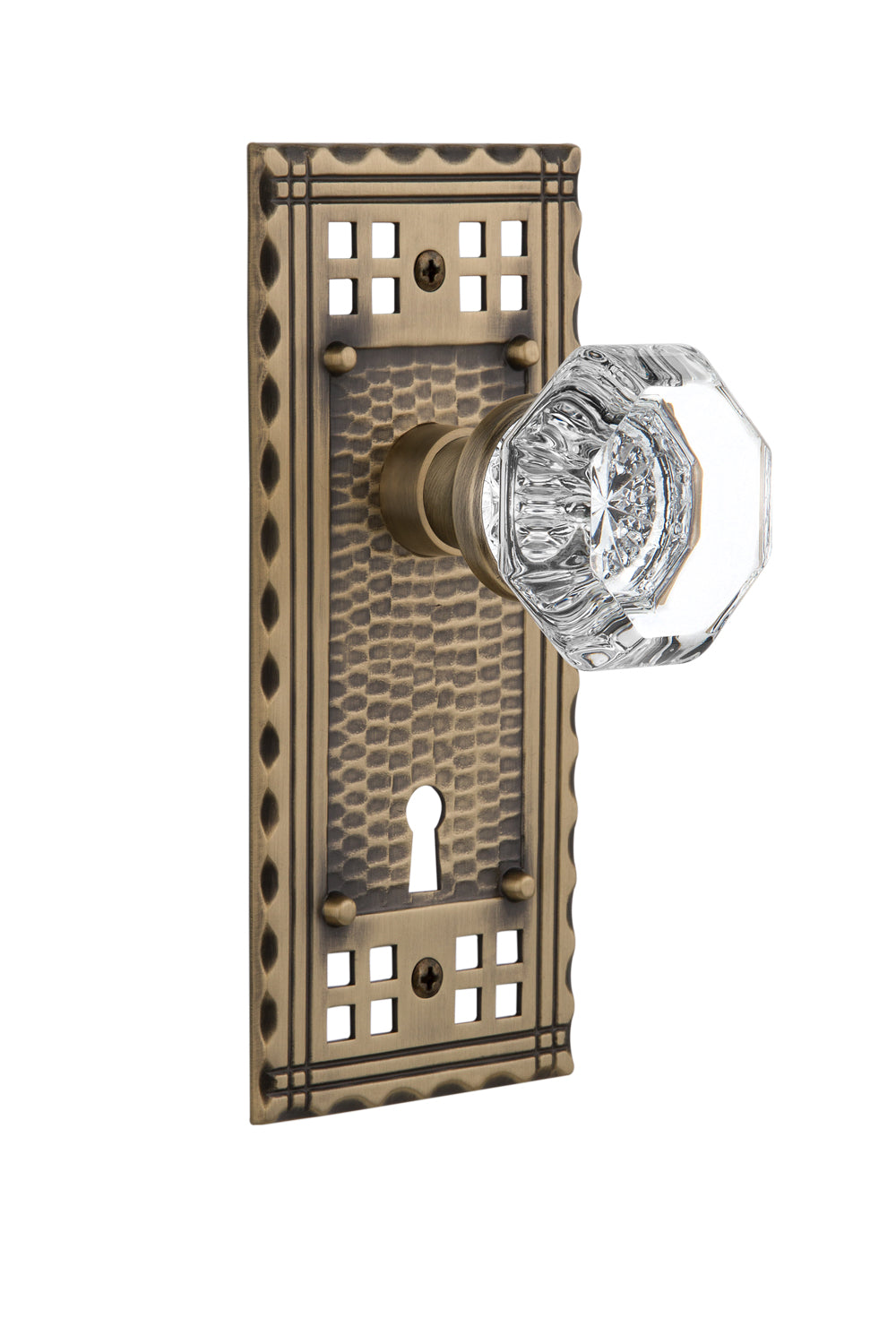 Nostalgic Warehouse Craftsman Plate with Waldorf Knob - Mortise Lock