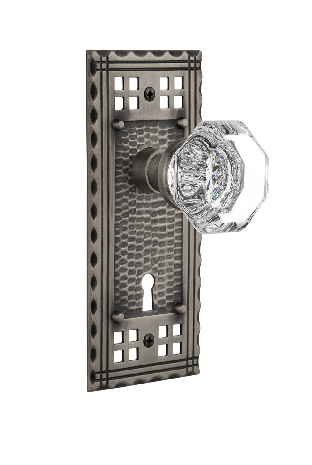 Nostalgic Warehouse Craftsman Plate with Waldorf Knob - Mortise Lock
