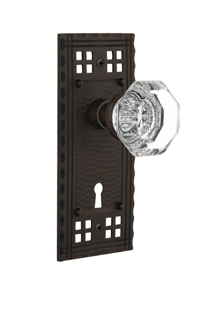 Nostalgic Warehouse Craftsman Plate with Waldorf Knob - Mortise Lock