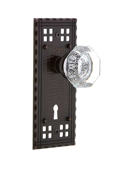 Nostalgic Warehouse Craftsman Plate with Waldorf Knob - Mortise Lock