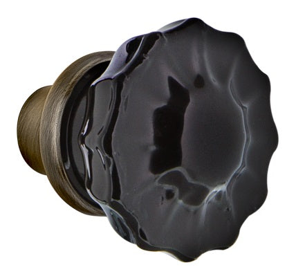 Nostalgic Warehouse Black Crystal Knobs ONLY with Spindle