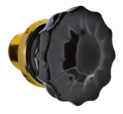 Nostalgic Warehouse Black Crystal Knobs ONLY with Spindle