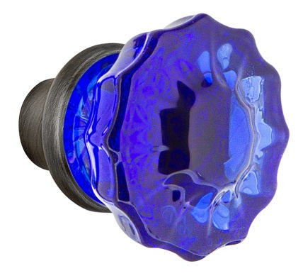 Nostalgic Warehouse Cobalt Crystal Knobs ONLY with Spindle