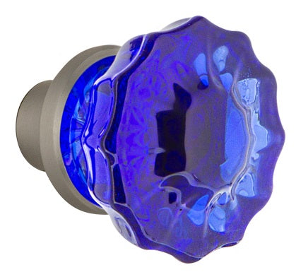 Nostalgic Warehouse Cobalt Crystal Knobs ONLY with Spindle