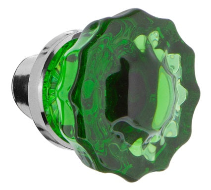 Nostalgic Warehouse Emerald Crystal Knobs ONLY with Spindle