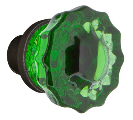 Nostalgic Warehouse Emerald Crystal Knobs ONLY with Spindle