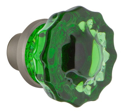 Nostalgic Warehouse Emerald Crystal Knobs ONLY with Spindle