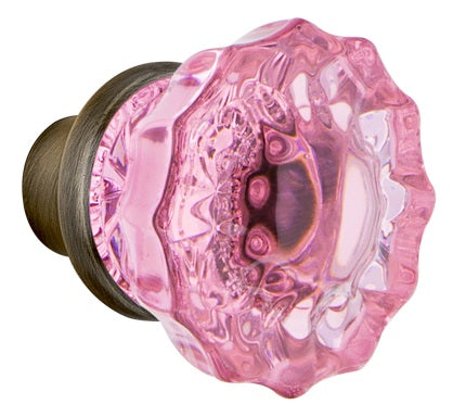 Nostalgic Warehouse Pink Crystal Knobs ONLY with Spindle