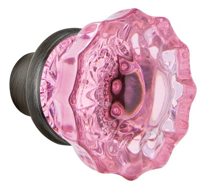 Nostalgic Warehouse Pink Crystal Knobs ONLY with Spindle