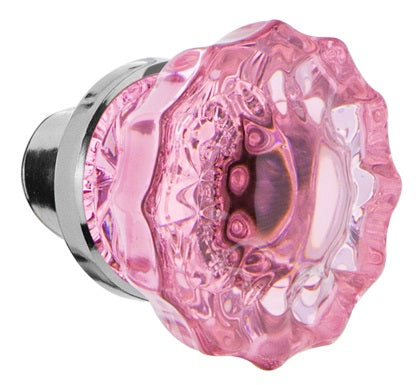 Nostalgic Warehouse Pink Crystal Knobs ONLY with Spindle