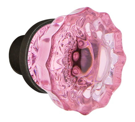 Nostalgic Warehouse Pink Crystal Knobs ONLY with Spindle