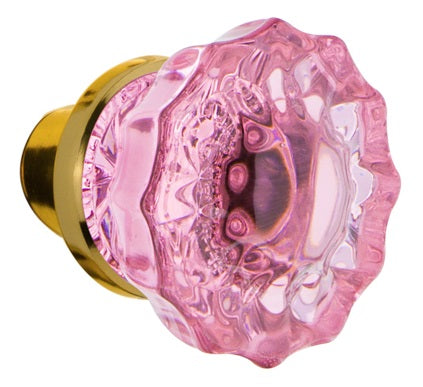 Nostalgic Warehouse Pink Crystal Knobs ONLY with Spindle