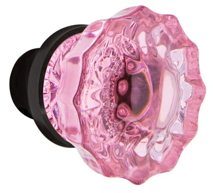 Nostalgic Warehouse Pink Crystal Knobs ONLY with Spindle
