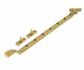 Deltana Solid Brass Casement Stay Adjuster - PVD Lifetime Brass
