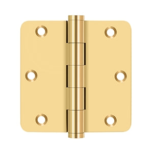 Deltana 3 1/2 x 3 1/2 Inch  Door Hinge - PVD Lifetime Brass
