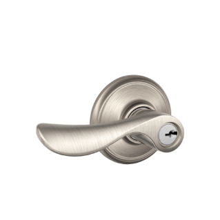 Schlage Champagne Keyed Lever-Satin Nickel 