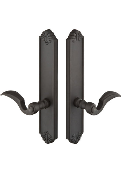 Emtek Configuration 2 Cast Bronze Tuscany 2X10 Multi Point Lock Trim Only