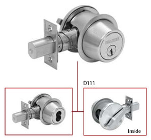Falcon D100 Series Grade 1 Commercial Deadbolt Classroom Function