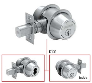 Falcon D100 Series Grade 1 Commercial Deadbolt Double Cylinder Function