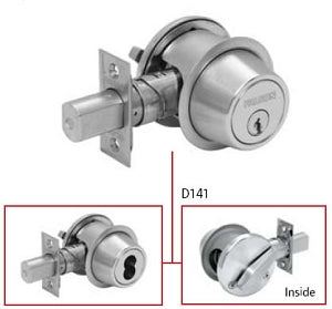 Falcon D100 Series Grade 1 Commercial Deadbolt Single Cylinder x Thumbturn Function