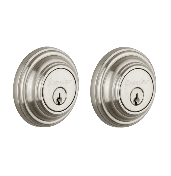 Grandeur Georgetown Deadbolt in Satin Nickel