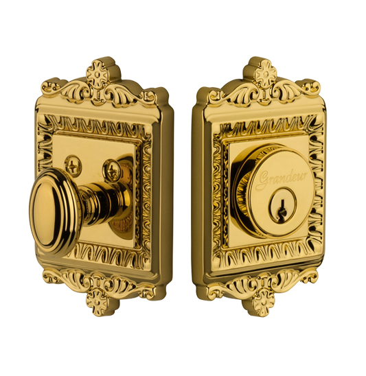Grandeur Windsor Deadbolt - Polished Brass
