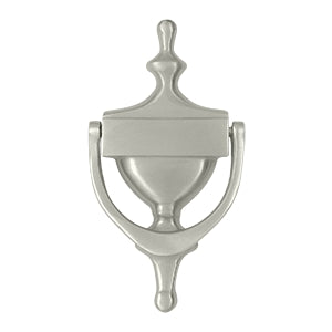Deltana Solid Brass Victorian Door Knocker - Brushed Nickel