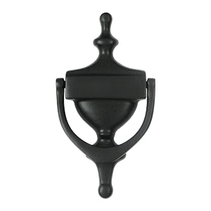 Deltana Solid Brass Victorian Door Knocker - Flat Black