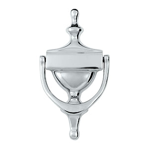 Deltana Solid Brass Victorian Door Knocker - Polished Chrome