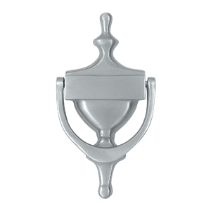 Deltana Solid Brass Victorian Door Knocker - Brushed Chrome