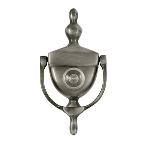 Deltana Solid Brass Door Knocker-Viewer - Antique Nickel