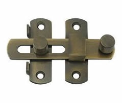 Deltana Solid Brass Drop Latch - Antique Nickel