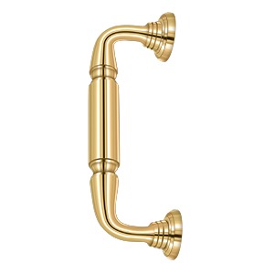 Deltana Solid Brass 8 Inch Door Pull with Rosette