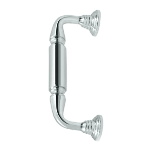 Deltana Solid Brass 8 Inch Door Pull - Polished Chrome