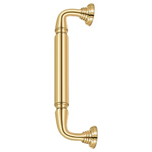 Deltana Solid Brass 10 Inch Door Pull with Rosette