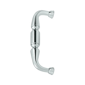 Deltana Solid Brass 6 Inch Door Pull - Polished Chrome