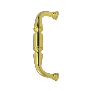 Deltana Solid Brass 6 Inch Door Pull - Polished Brass