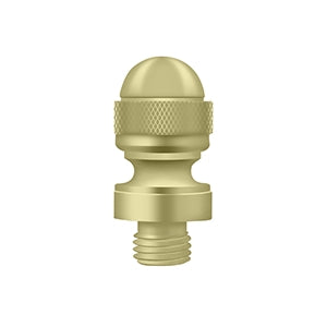 Deltana Acorn  Door Hinge Finial - Unlacquered Brass