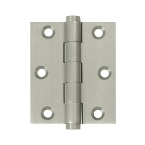 Deltana 3 x 2.5 Inch Screen Door Hinge - Brushed Nickel