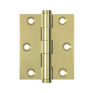 Deltana 3 x 2.5 Inch Screen Door Hinge - Unlacquered Brass