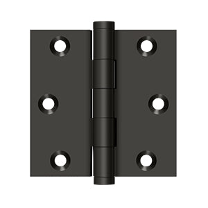 Deltana 3 x 3 Inch  Door Hinge - Oil Rubbed Bronze