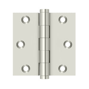 Deltana 3 x 3 Inch  Door Hinge - Polished Nickel
