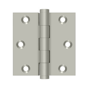 Deltana 3 x 3 Inch  Door Hinge - Brushed Nickel
