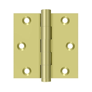 Deltana 3 x 3 Inch  Door Hinge - Polished Brass