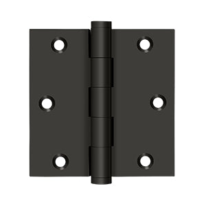 Deltana 3 1/2 x 3 1/2 Inch  Door Hinge - Oil Rubbed Bronze