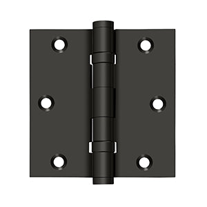 Deltana 3 1/2 x 3 1/2 Inch  Door Hinge - Oil Rubbed Bronze