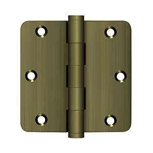 Deltana 3 1/2 x 3 1/2 Inch  Door Hinge - Antique Brass