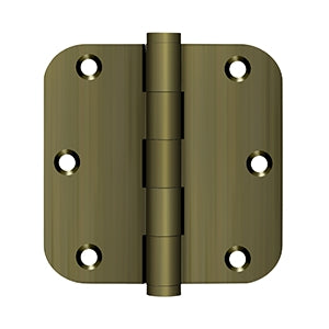 Deltana 3 1/2 x 3 1/2 Inch  Door Hinge - Antique Brass